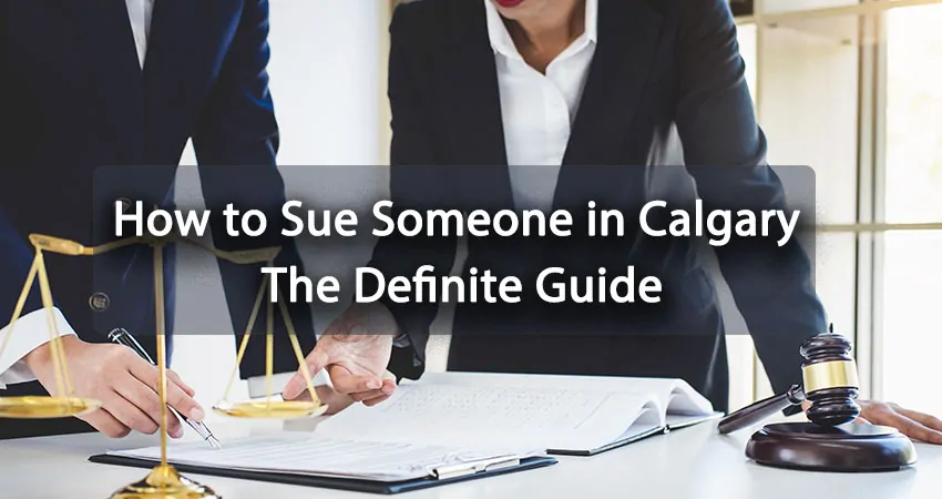 How to sue someone